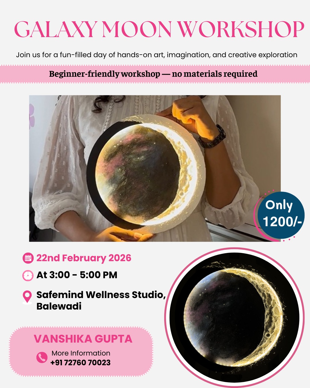 Galaxy Moon Lamp Workshop