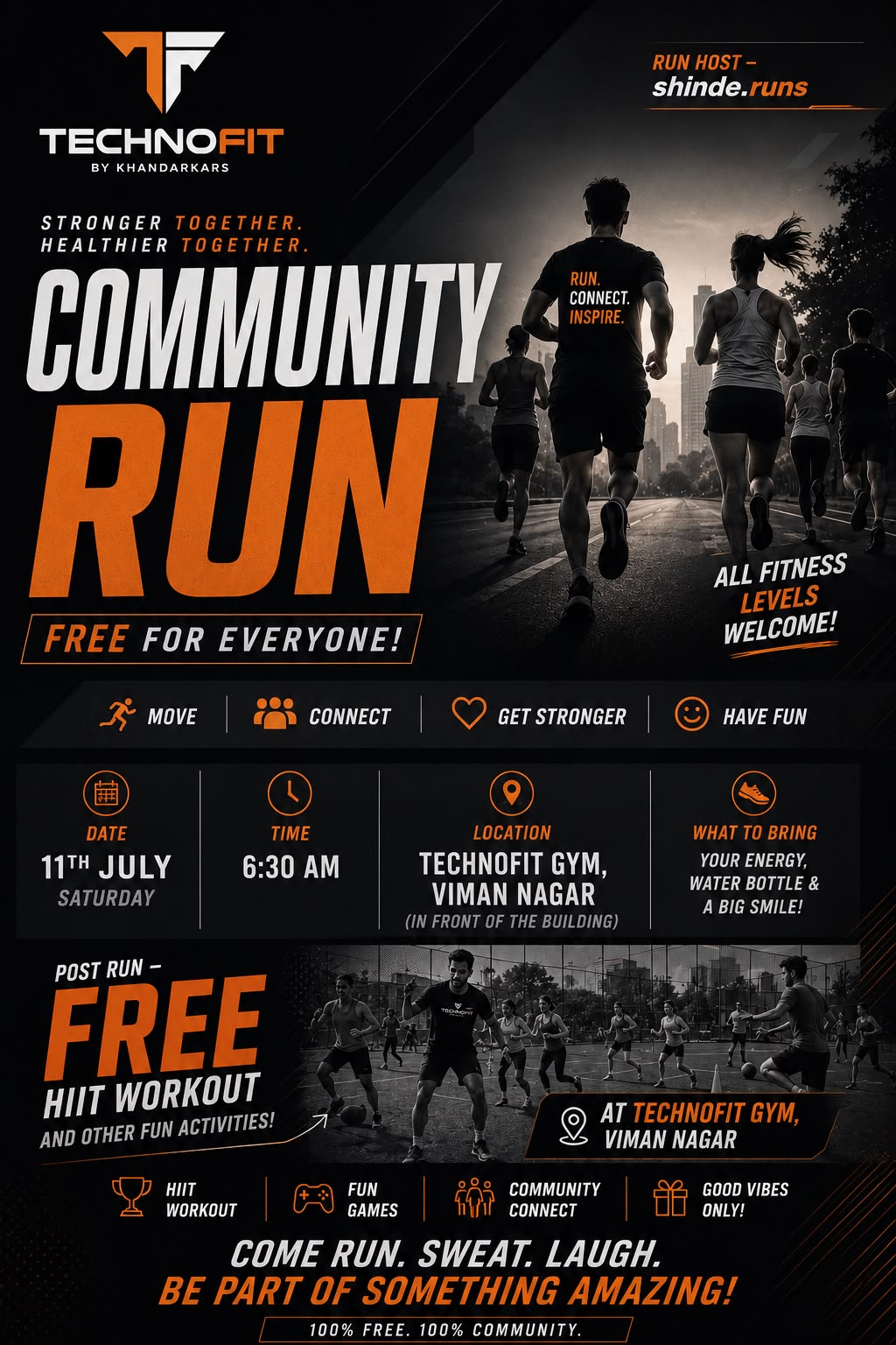 Free Community Run + Free HIIT Workout