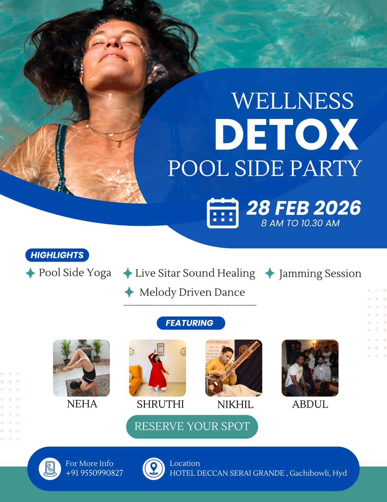 Wellness Detox Poolside Party 1