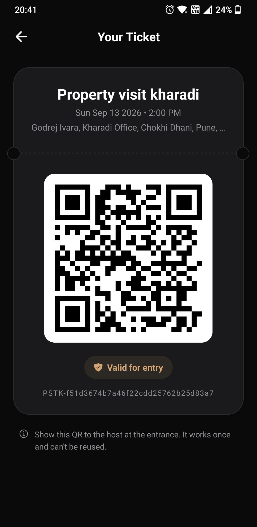 Planstalk app — Tickets